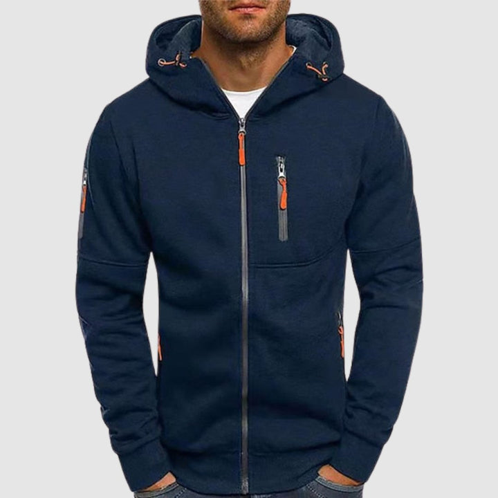 Jeff™ - Elegante Slim Fit Zip-Up Kapuzenjacke