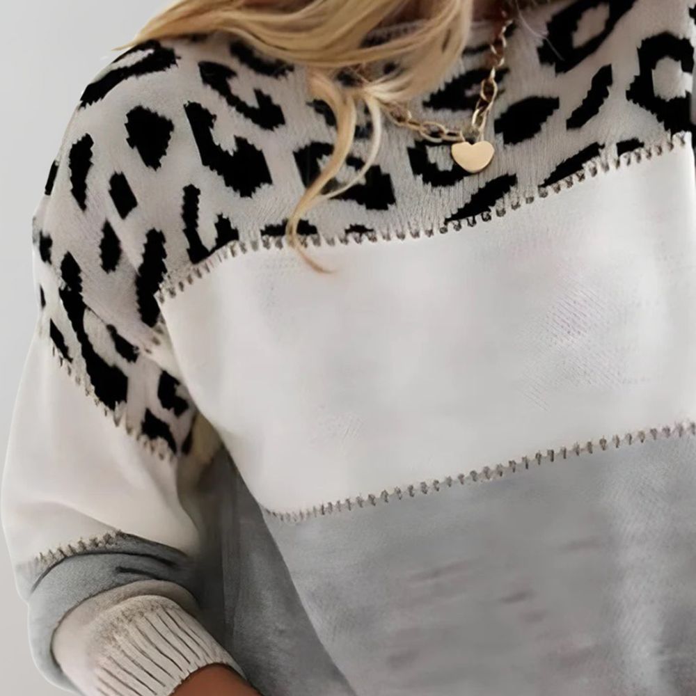 Cheyenne - Lässiger Pullover mit Leopardenmuster