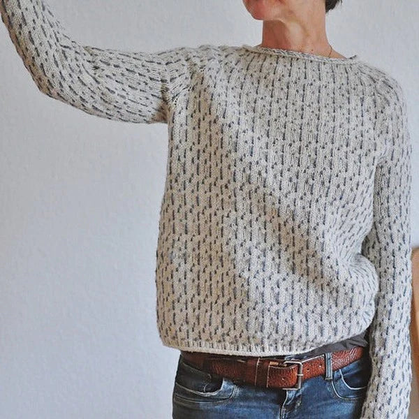 ANDREA - ENG GESTRICKTER PULLOVER