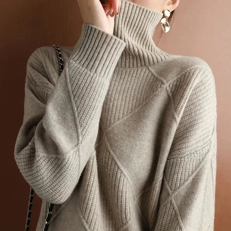 Clara™ | Rautenmuster Pullover