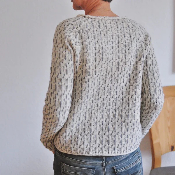 ANDREA - ENG GESTRICKTER PULLOVER