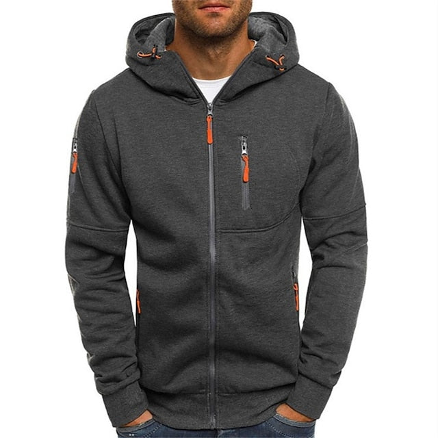 Jeff™ - Elegante Slim Fit Zip-Up Kapuzenjacke