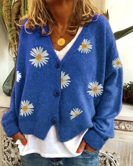 Althea™ | Lässige florale Häkel-Cardigan