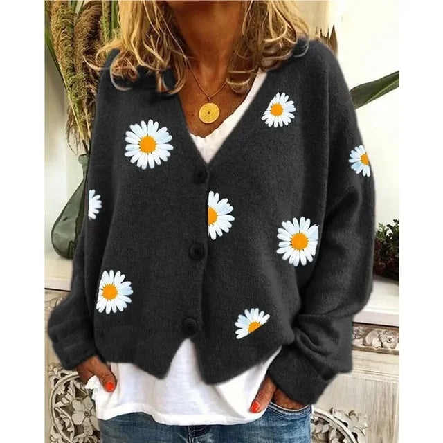 Althea™ | Lässige florale Häkel-Cardigan