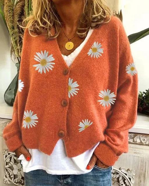 Althea™ | Lässige florale Häkel-Cardigan