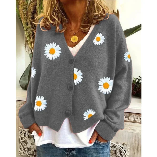 Althea™ | Lässige florale Häkel-Cardigan