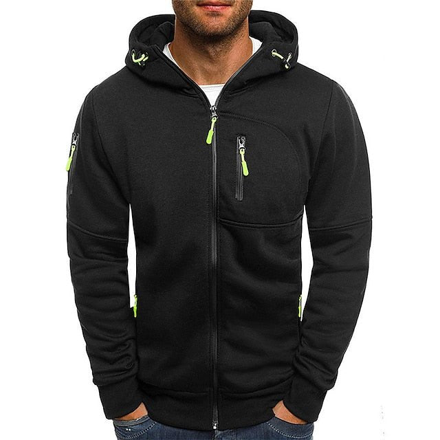 Jeff™ - Elegante Slim Fit Zip-Up Kapuzenjacke