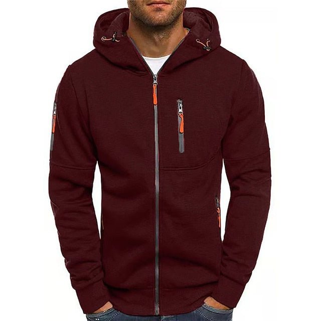 Jeff™ - Elegante Slim Fit Zip-Up Kapuzenjacke