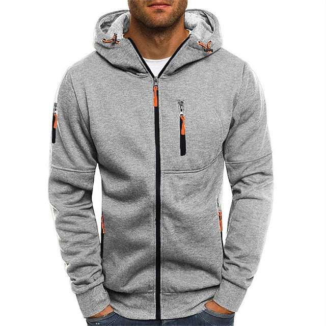 Jeff™ - Elegante Slim Fit Zip-Up Kapuzenjacke