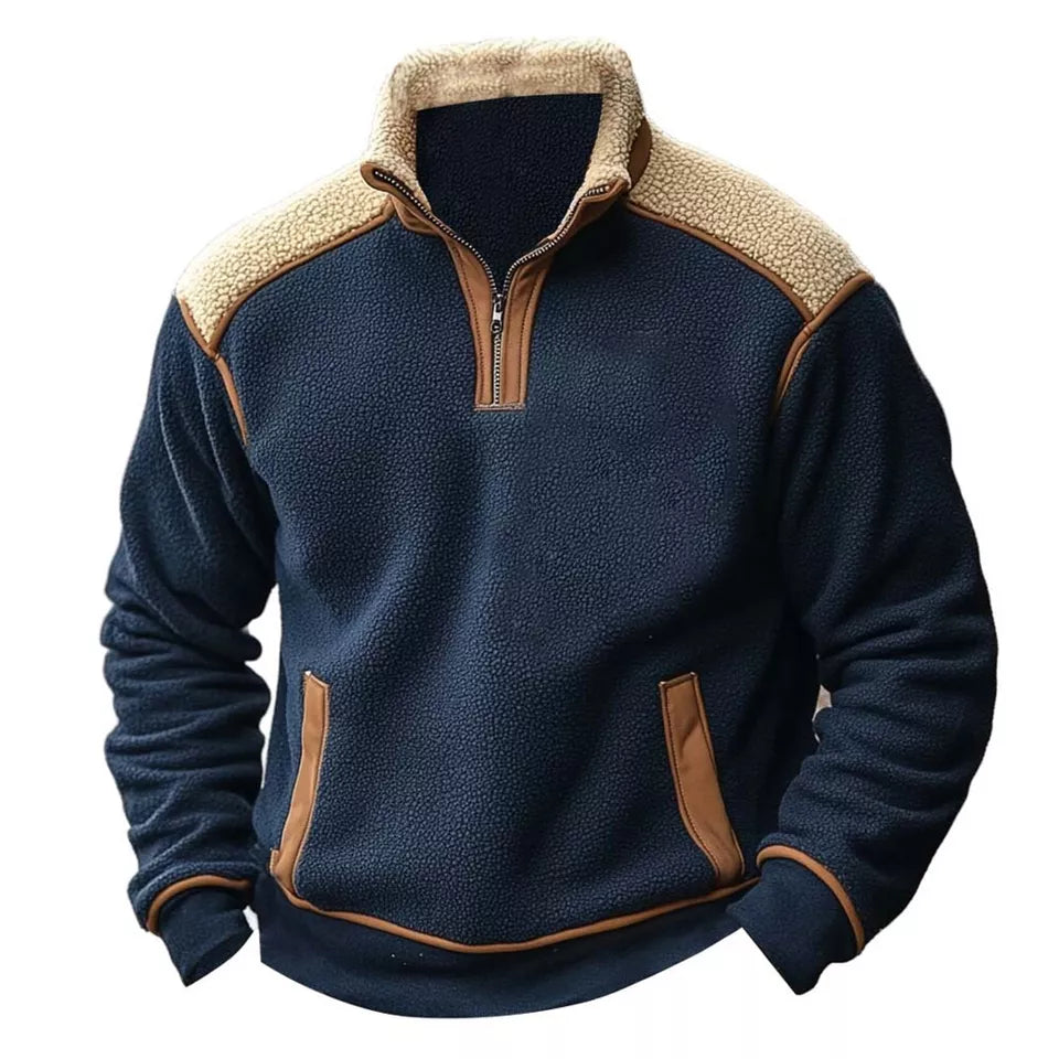 Quarz™ - Vintage-inspirierter Reißverschluss-Pullover