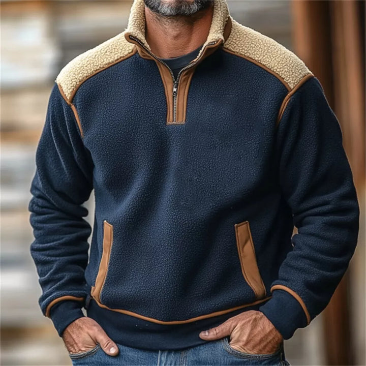 Quarz™ - Vintage-inspirierter Reißverschluss-Pullover